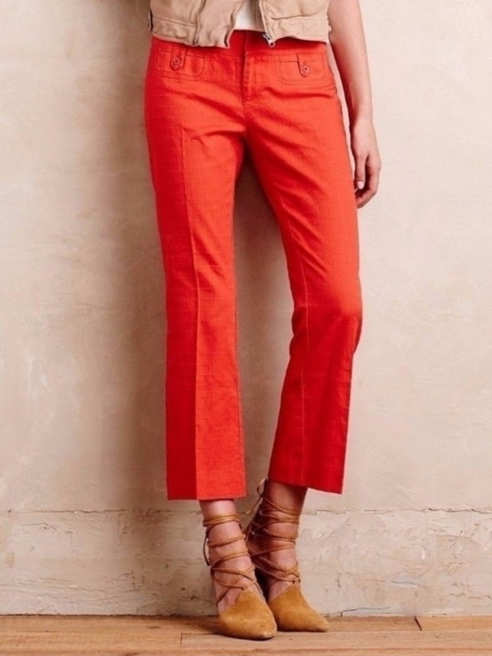 Anthropologie Crop Flare Charlie Pants NWT $118 Size 8